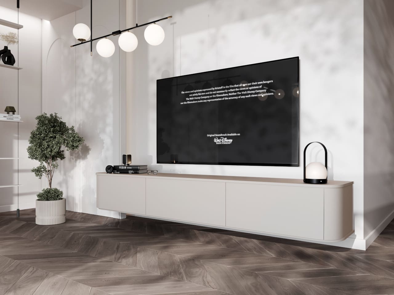 RTV komoda závěsná AZELIO 215 kašmír - Obrázek 4