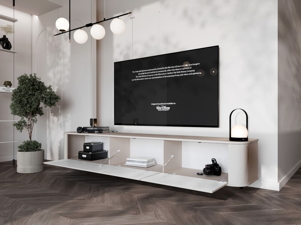 RTV komoda závěsná AZELIO 215 kašmír - Obrázek 5