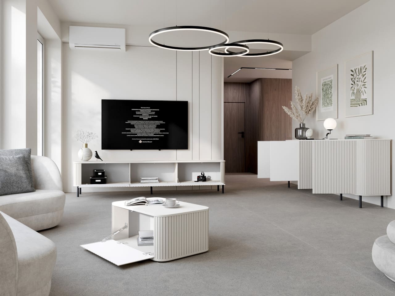 RTV komoda ZYLIO 165N bílá - Obrázek 8