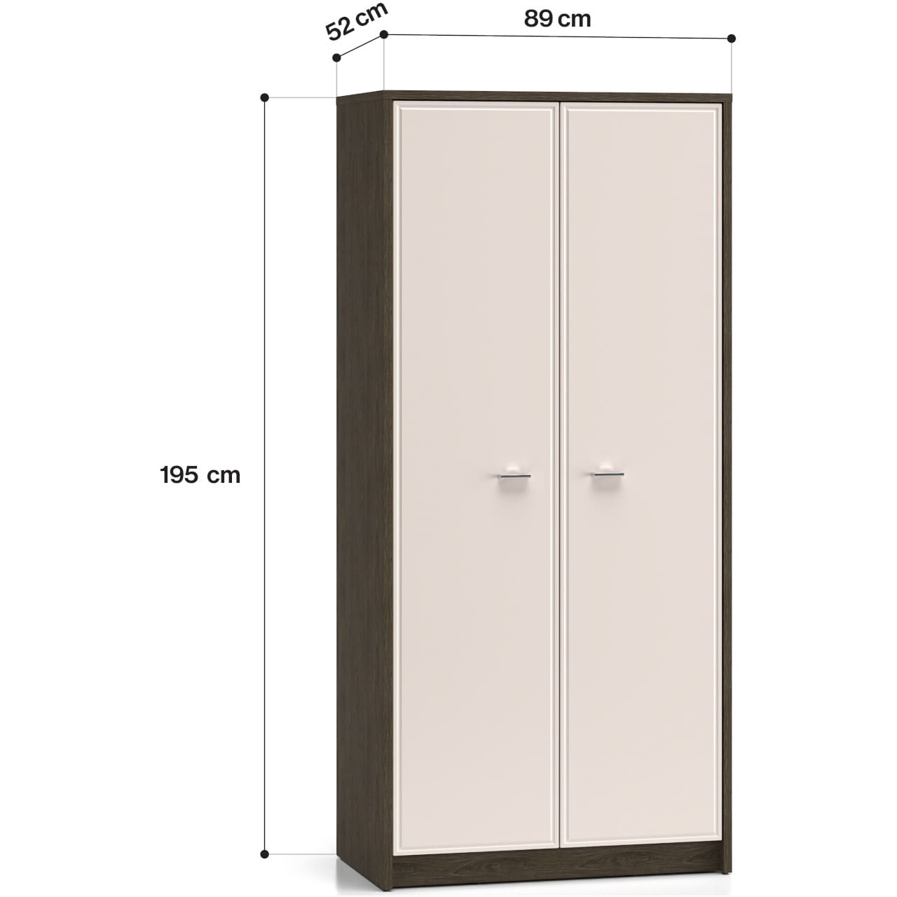 Skříň AVANTI 01 dub windmill tmavý / kašmír - Obrázek 4