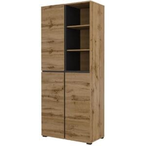 Skříň CROSI 88 dub wotan / černá