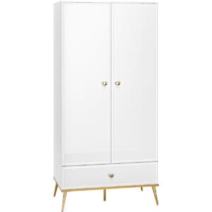 Skříň GOLDEN GL01 bílý lesk