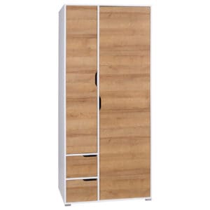 Skříň IWA 13 bílá / dub zlatý