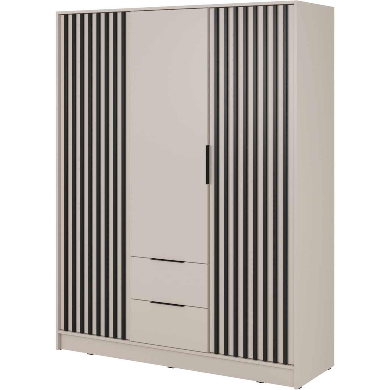 Skříň LAILA 3D kašmír / černá