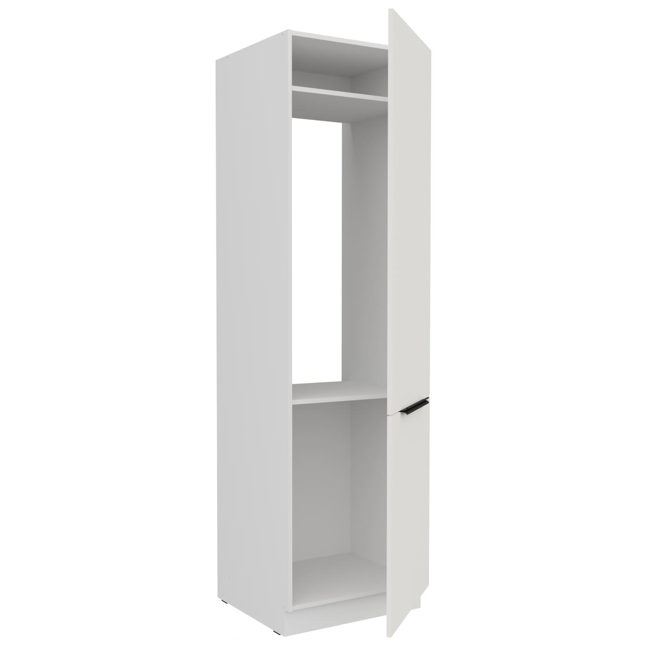 Skříň na vestavou lednici 60 ERIS 49 bílá / bílý mat - Obrázek 2