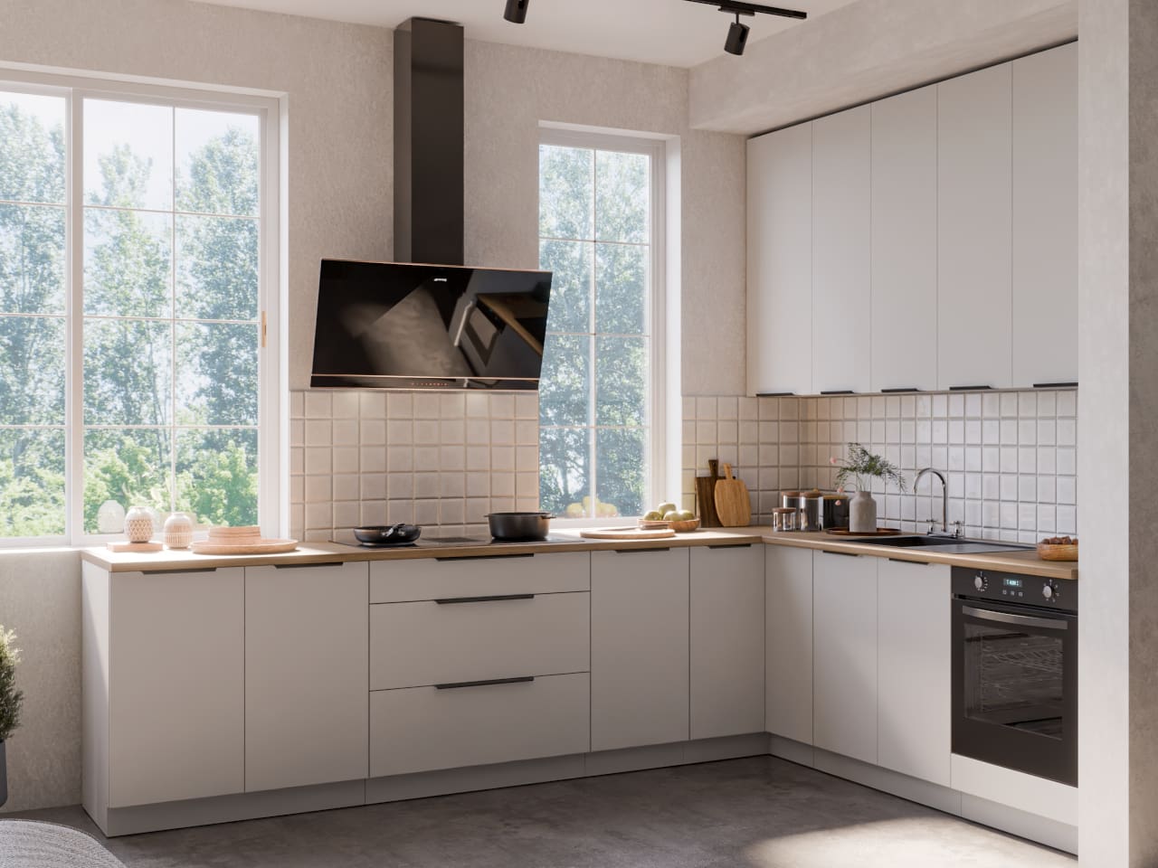 Skříň na vestavou lednici 60 ERIS 49 bílá / bílý mat - Obrázek 3