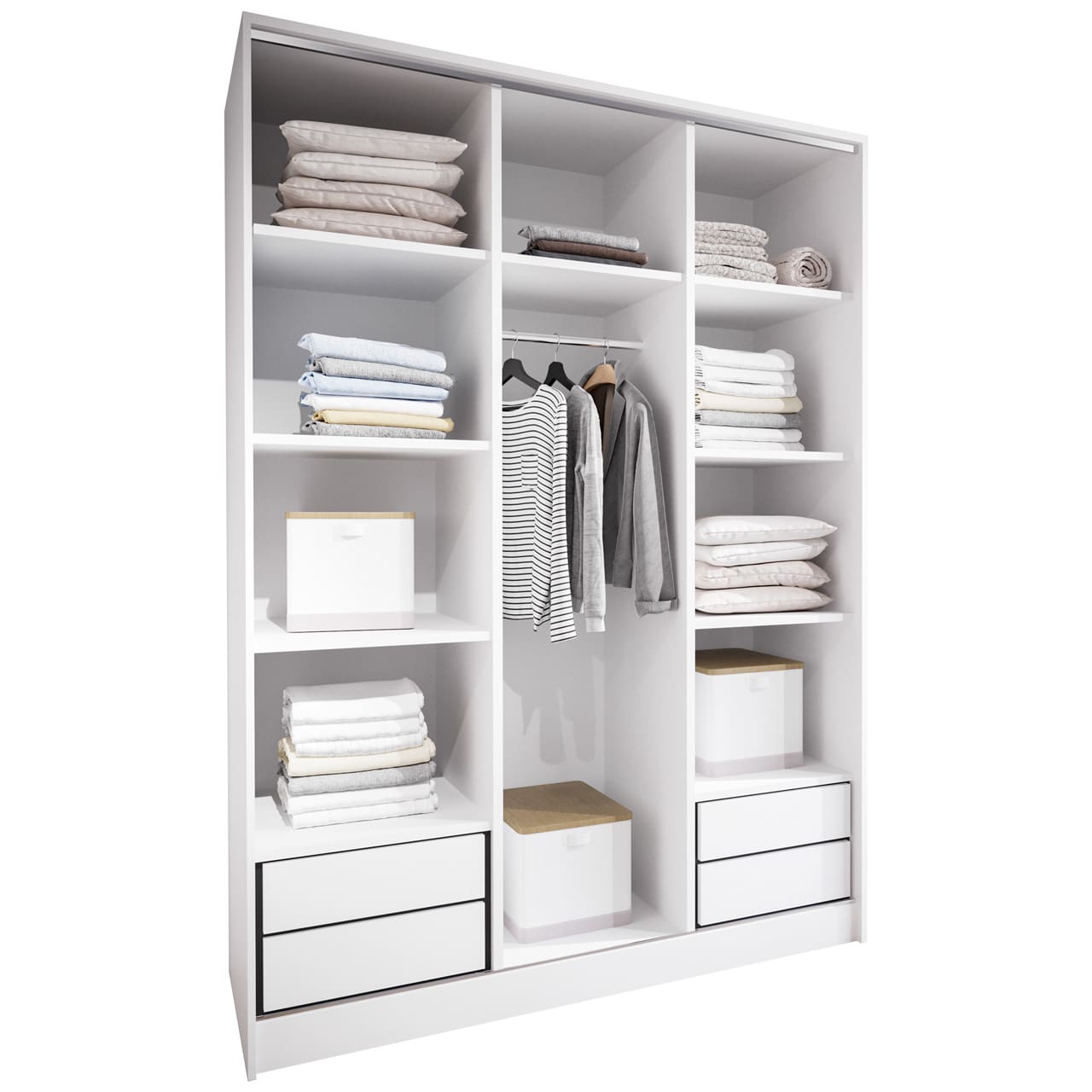 Skříň otevřená MERV K3 150 bílá