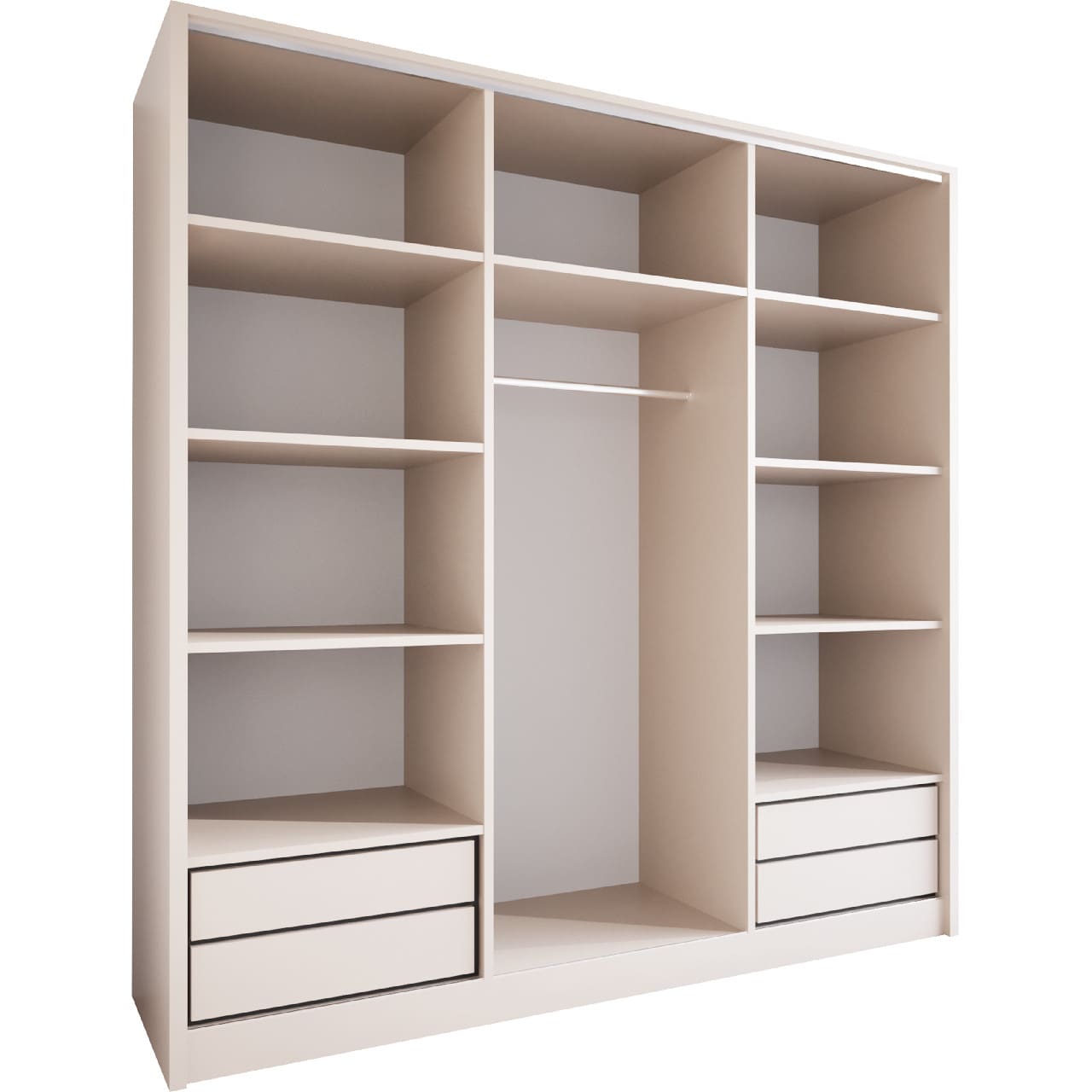 Skříň otevřená MERV K3 200 kašmír