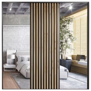 Posuvné dveře ke skříni MERV F8 200 dub wotan / černé