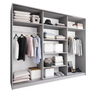 Skříň otevřená MERV K6 270 šedá