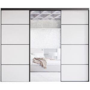 Posuvné dveře ke skříni MERV F6 250 bílé