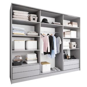 Skříň otevřená MERV K7 250 šedá