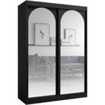 Skříň s posuvnými dveřmi 150 MOGI černá