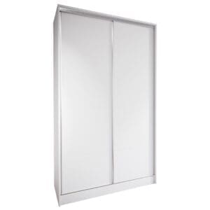 Skříň s posuvnými dveřmi se zásuvkami BRITTO C 120 bílá