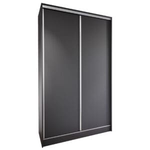 Skříň s posuvnými dveřmi se zásuvkami BRITTO C 120 černá