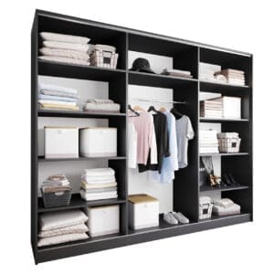 Skříň s posuvnými dveřmi BRITTO A 250 černá