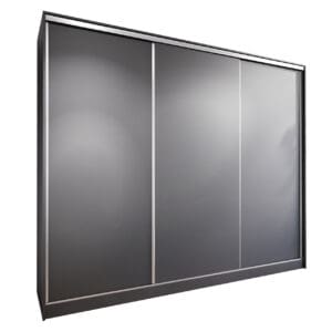 Skříň s posuvnými dveřmi se zásuvkami BRITTO D 270 černá