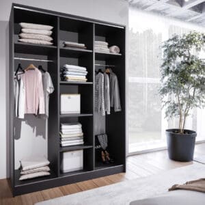 Skříň s posuvnými dveřmi BRITTO B 150 černá