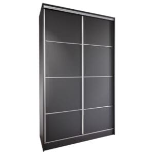 Skříň s posuvnými dveřmi se zásuvkami LOTUS C 120 černá