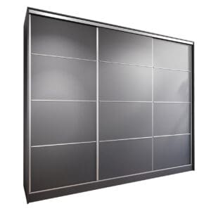 Skříň s posuvnými dveřmi se zásuvkami LOTUS C 250 černá