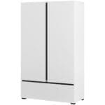 Skříň s šuplíky CROSI 38 bílá / černá