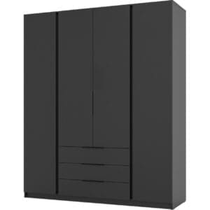 Skříň s šuplíky KAYA 200cm 01 černá