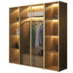 Skříň s šuplíky VITRUM 200 dub artisan / bílý