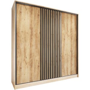 Skříň se zásuvkami CETI D 180 sonoma / dub wotan / černá