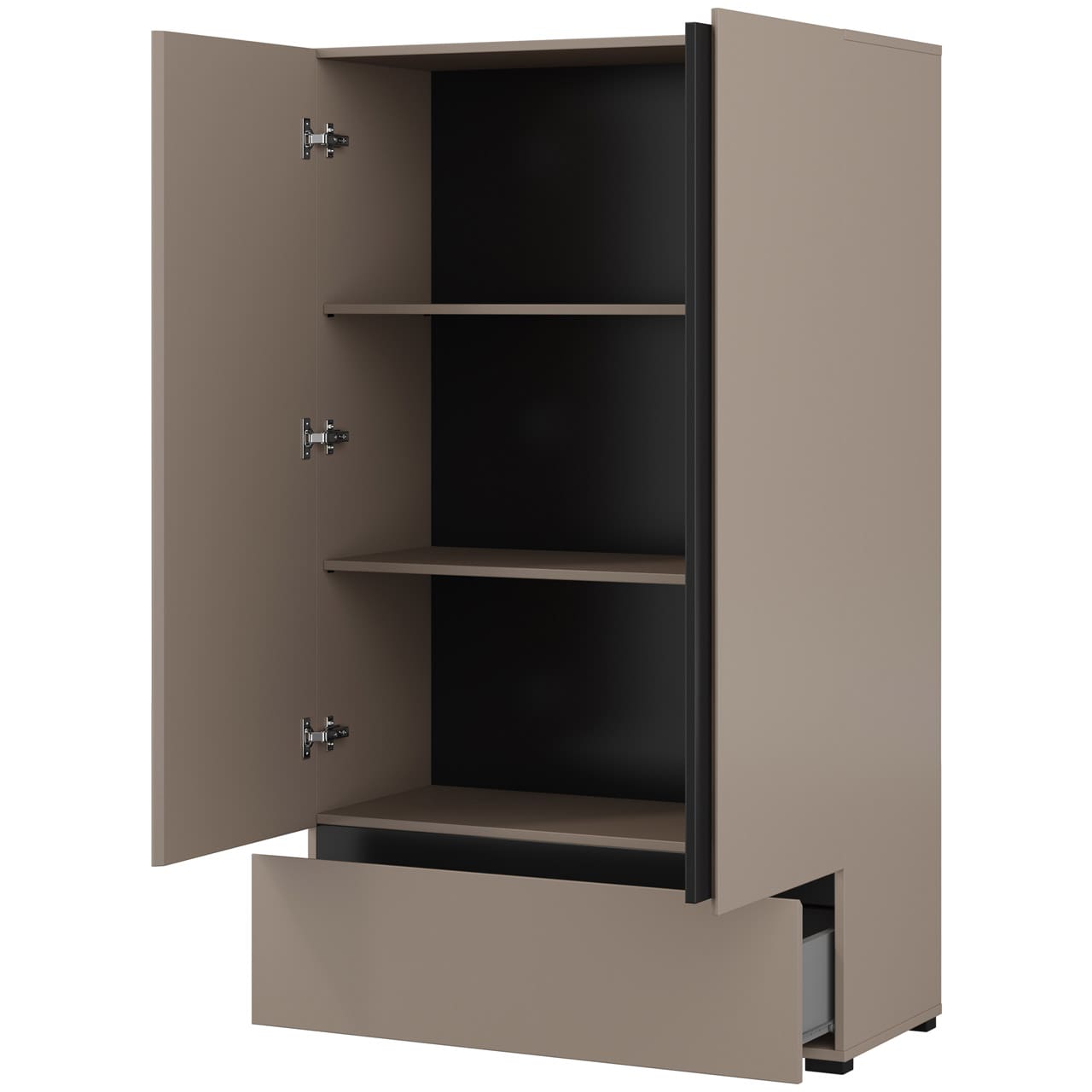 Skříň se zásuvkou CROSI 38 congo / černý - Obrázek 2