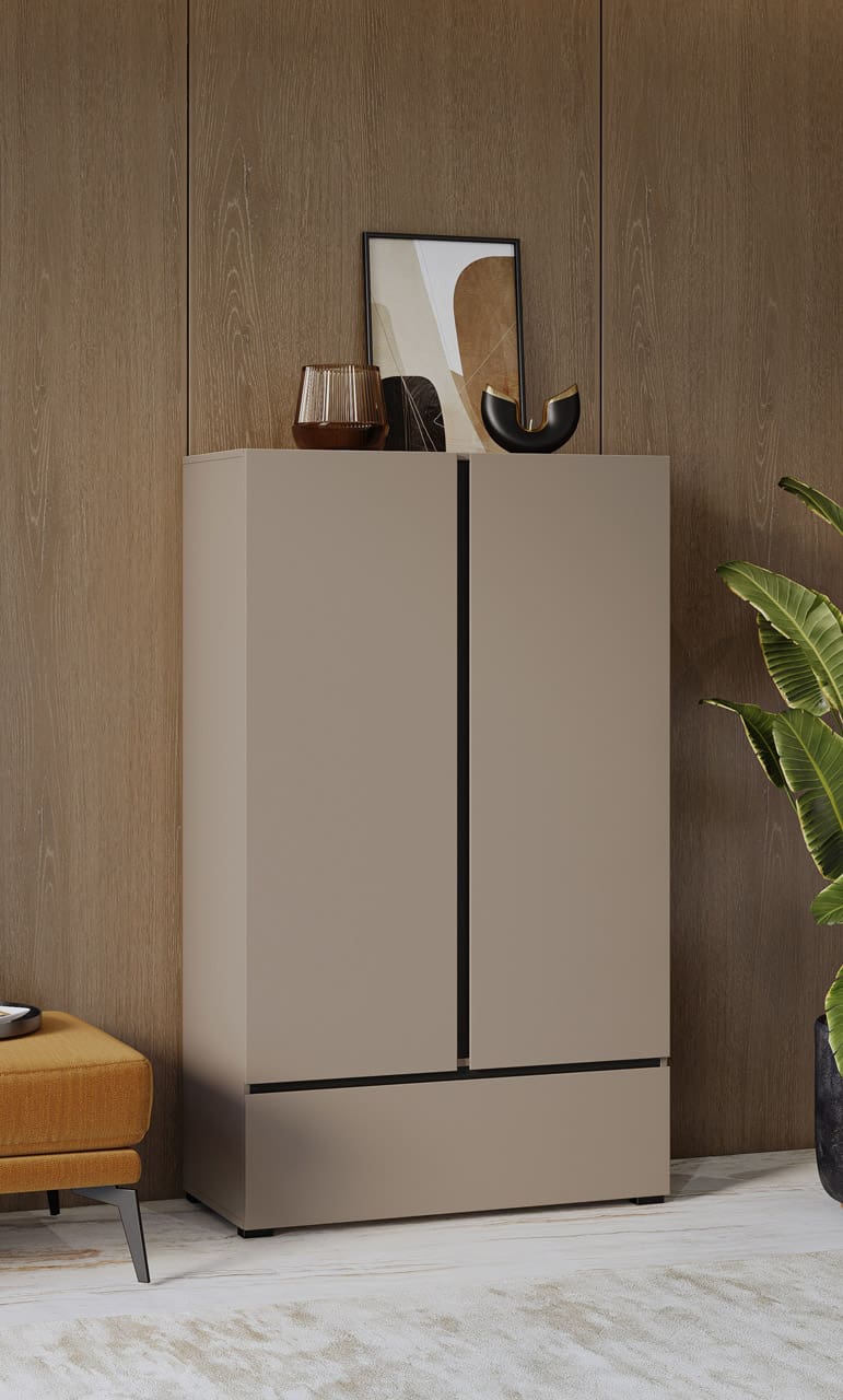 Skříň se zásuvkou CROSI 38 congo / černý - Obrázek 4