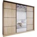 Skříň se zrcadlem a zásuvkami NOVI D 270 sonoma