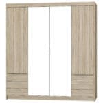 Skříň se zrcadlem ELENI 4D6S sonoma