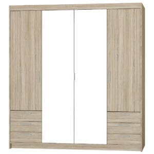 Skříň se zrcadlem ELENI 4D6S sonoma