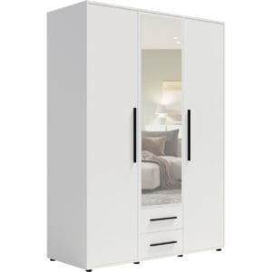 Skříň se zrcadlem MAXIS 12 bílá