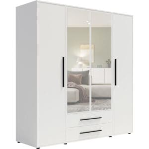 Skříň se zrcadlem MAXIS 13 bílá