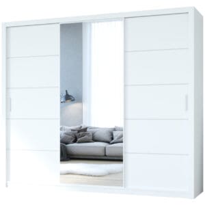 Skříň se zrcadlem ZLIN 250 bílá