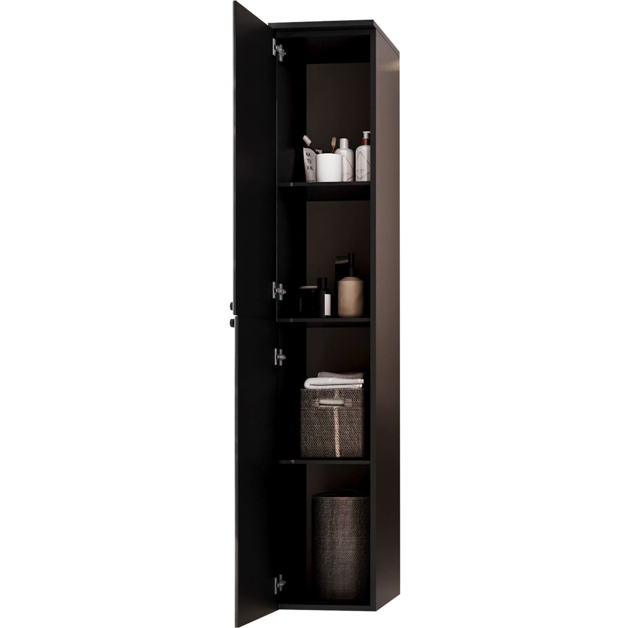 Skříňka do koupelny vysoká ASTO 01 černá - Obrázek 2
