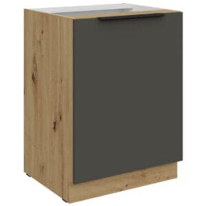 Skříňka dolní 60 ERIS 06 dub artisan / grafit