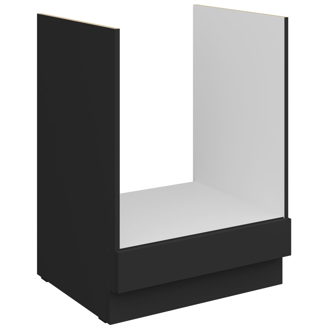 Skříňka dolní 60 ERIS 07 černý mat / černý