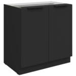 Skříňka dolní 80 ERIS 03 Černá mat / Černá AFM