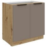 Skříňka dolní 80 ERIS 03 Dub Artisan / Písková Šedá AFM