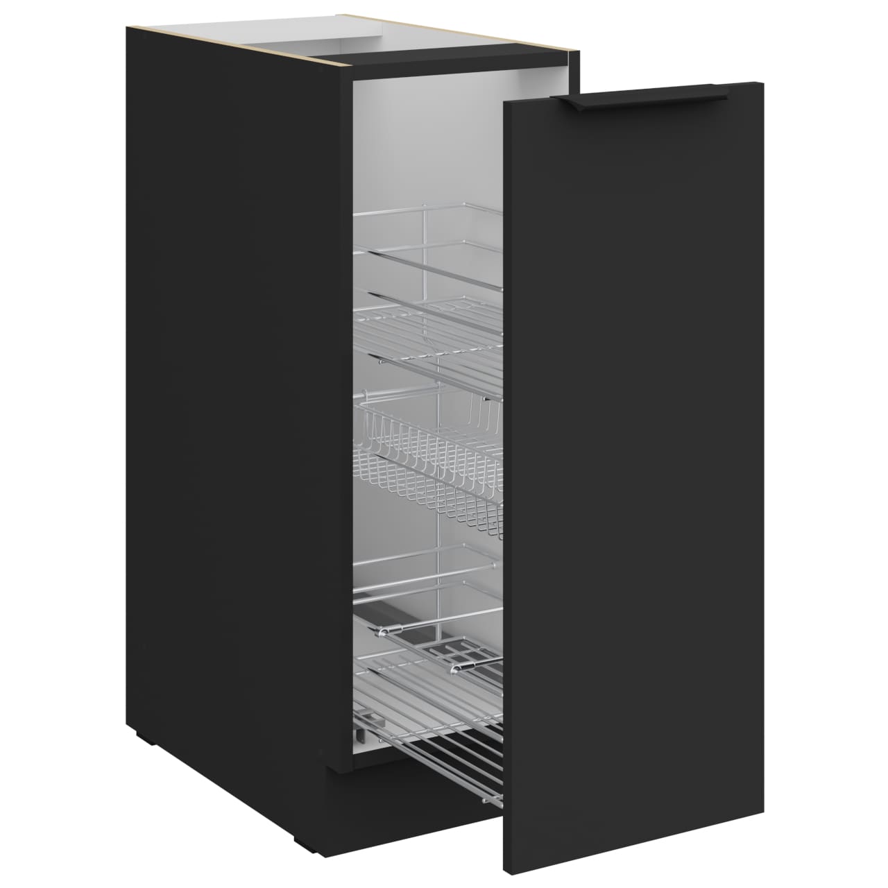 Skříňka dolní CARGO 30 ERIS 13 černý mat / černý - Obrázek 2