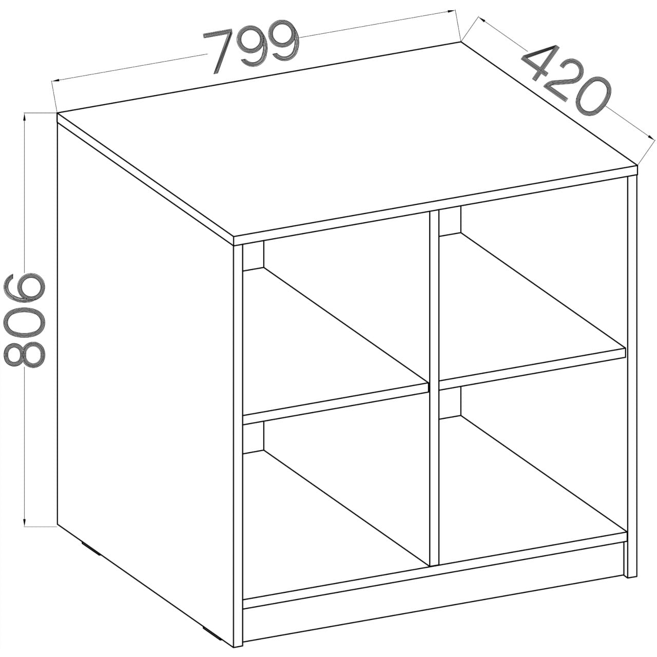 Skříňka dolní MALTIS MT01 dub artisan - Obrázek 3