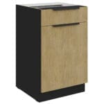 Skříňka dolní se zásuvkou 50 CAMERON 10 černá / dub cremona