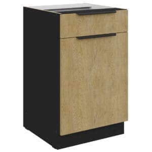 Skříňka dolní se zásuvkou 50 CAMERON 10 černá / dub cremona