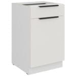 Skříňka dolní se zásuvkou 50 ERIS 10 Bílá / Bílá mat AFM