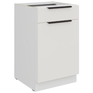 Skříňka dolní se zásuvkou 50 ERIS 10 bílá / bílý mat