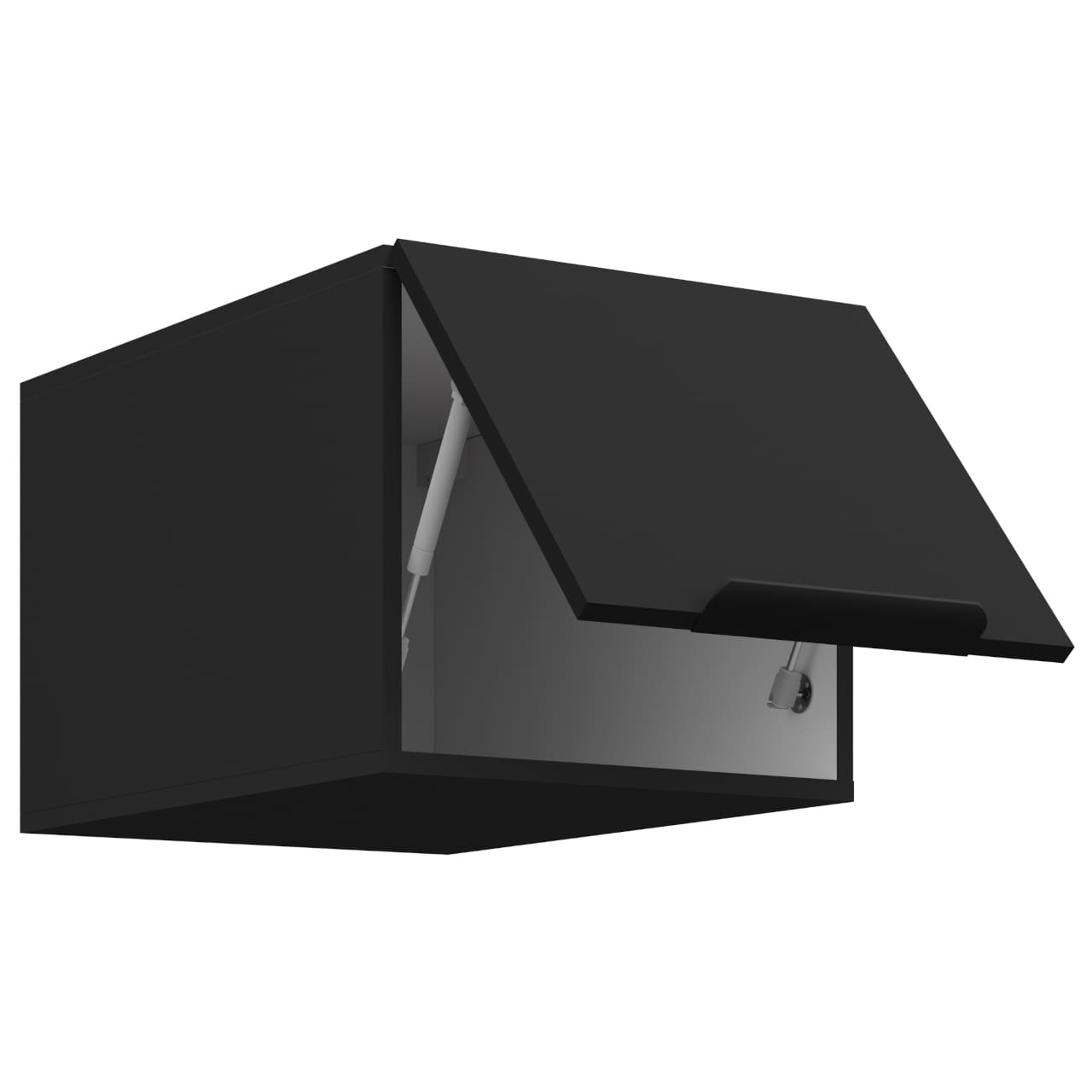 Skříňka horní 40 ERIS 40 černý mat / černý - Obrázek 2