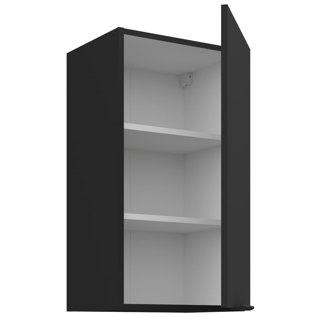 Skříňka horní 40 ERIS 41 černý mat / černý - Obrázek 2