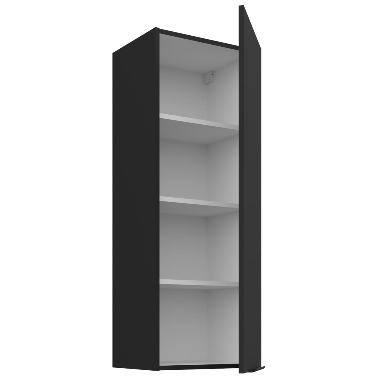 Skříňka horní 40 ERIS 43 černý mat / černý - Obrázek 2